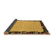 Sideview of Abstract Brown Modern Rug, abs2029brn