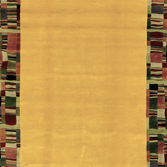Machine Washable Abstract Brown Modern Rug, wshabs2029brn