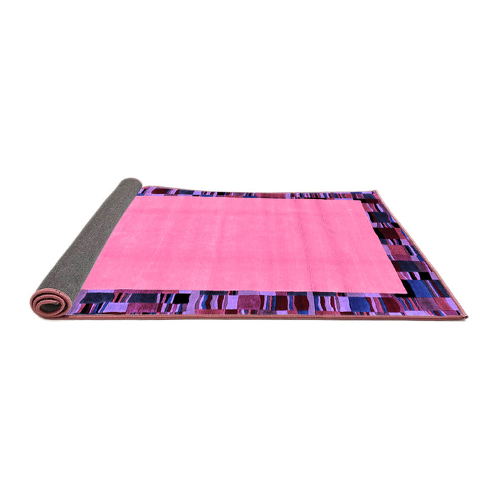 Sideview of Abstract Purple Modern Rug, abs2029pur