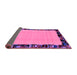 Sideview of Abstract Purple Modern Rug, abs2029pur