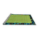 Sideview of Machine Washable Abstract Light Blue Modern Rug, wshabs2029lblu