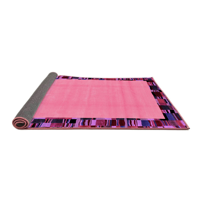 Sideview of Abstract Pink Modern Rug, abs2029pnk
