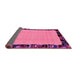 Sideview of Abstract Pink Modern Rug, abs2029pnk