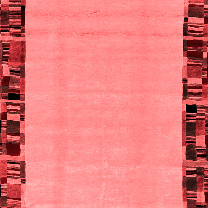 Machine Washable Abstract Red Modern Rug, wshabs2029red