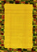 Abstract Yellow Modern Rug, abs2029yw