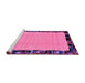 Sideview of Machine Washable Abstract Purple Modern Area Rugs, wshabs2029pur