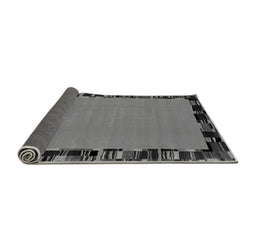 Sideview of Abstract Gray Modern Rug, abs2029gry