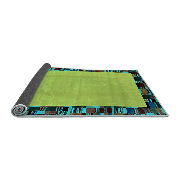 Sideview of Abstract Light Blue Modern Rug, abs2029lblu