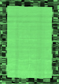 Abstract Emerald Green Modern Rug, abs2029emgrn