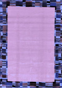 Abstract Blue Modern Rug, abs2029blu