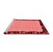 Modern Red Washable Rugs