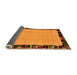 Sideview of Abstract Orange Modern Rug, abs2029org