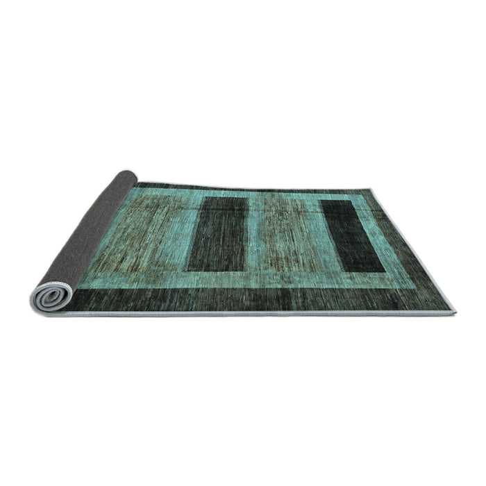 Sideview of Abstract Light Blue Modern Rug, abs202lblu