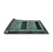 Sideview of Abstract Light Blue Modern Rug, abs202lblu