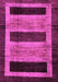 Machine Washable Abstract Pink Modern Rug, wshabs202pnk