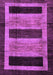 Machine Washable Abstract Purple Modern Area Rugs, wshabs202pur