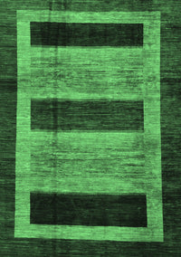 Abstract Emerald Green Modern Rug, abs202emgrn