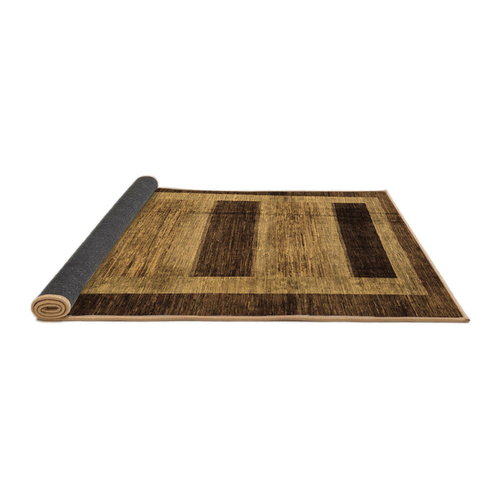 Sideview of Abstract Brown Modern Rug, abs202brn