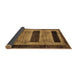 Sideview of Abstract Brown Modern Rug, abs202brn