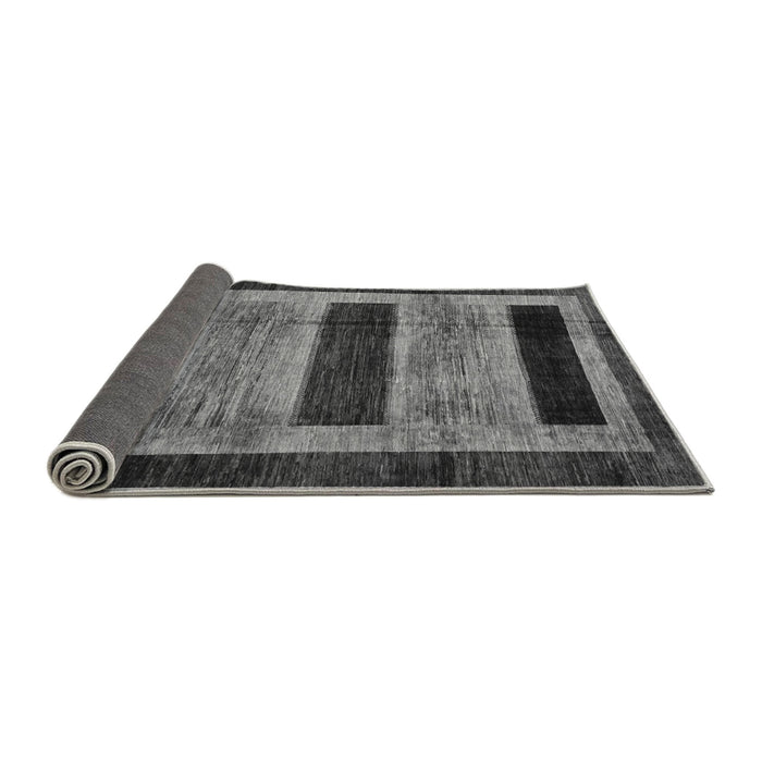 Sideview of Abstract Gray Modern Rug, abs202gry