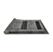 Sideview of Abstract Gray Modern Rug, abs202gry