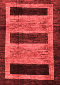 Abstract Red Modern Rug, abs202red