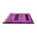 Sideview of Machine Washable Abstract Purple Modern Area Rugs, wshabs202pur