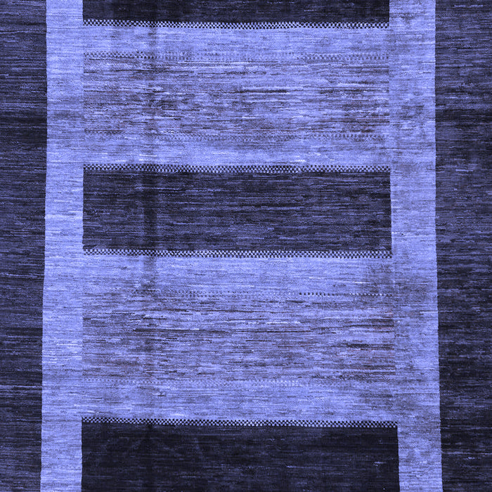 Machine Washable Abstract Blue Modern Rug, wshabs202blu