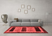 Modern Red Washable Rugs