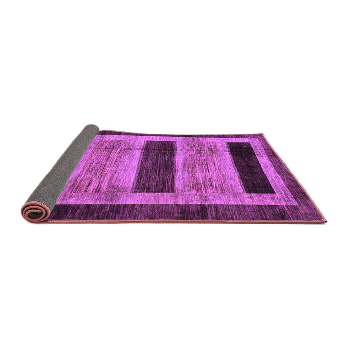 Sideview of Abstract Purple Modern Rug, abs202pur