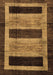 Machine Washable Abstract Brown Modern Rug, wshabs202brn