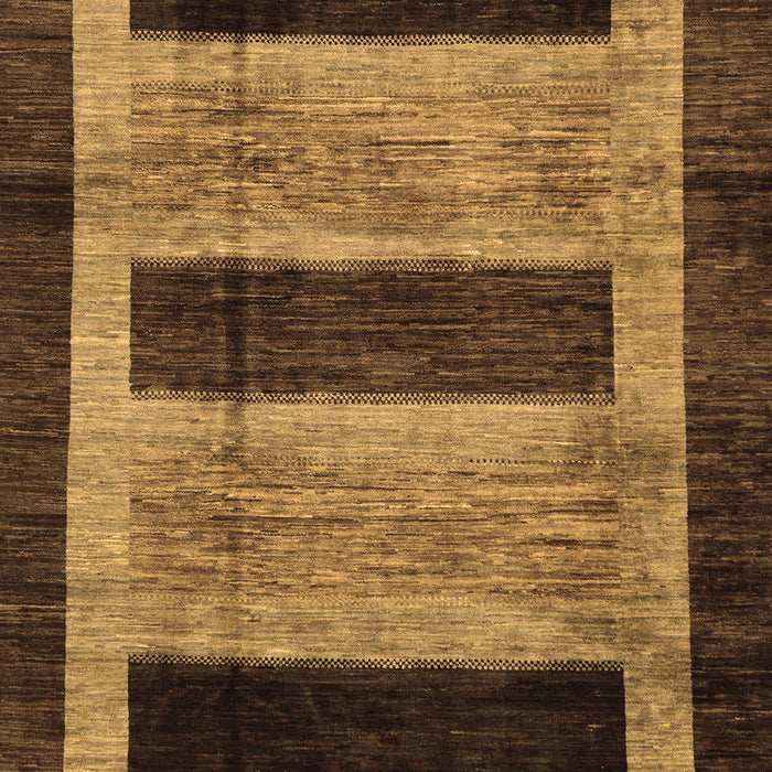 Machine Washable Abstract Brown Modern Rug, wshabs202brn