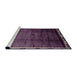 Sideview of Machine Washable Abstract Plum Purple Rug, wshabs2030