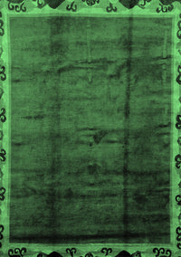 Abstract Emerald Green Modern Rug, abs2030emgrn