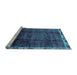 Sideview of Machine Washable Abstract Light Blue Modern Rug, wshabs2030lblu