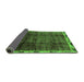 Sideview of Abstract Green Modern Rug, abs2030grn