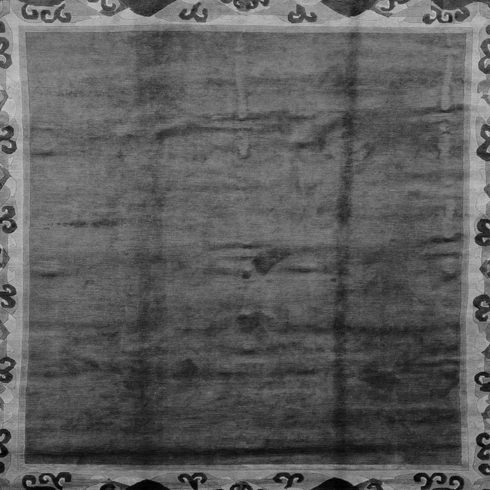 Square Abstract Gray Modern Rug, abs2030gry