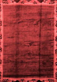 Abstract Red Modern Rug, abs2030red