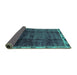 Sideview of Abstract Turquoise Modern Rug, abs2030turq