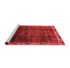 Modern Red Washable Rugs