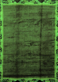 Abstract Green Modern Rug, abs2030grn