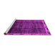 Sideview of Machine Washable Abstract Pink Modern Rug, wshabs2030pnk