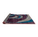 Sideview of Abstract Purple Lily Purple Modern Rug, abs2031