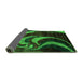 Sideview of Abstract Green Modern Rug, abs2031grn