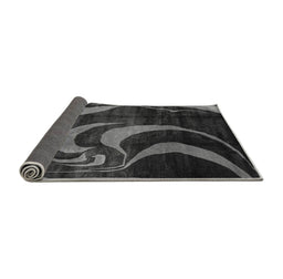 Sideview of Abstract Gray Modern Rug, abs2031gry
