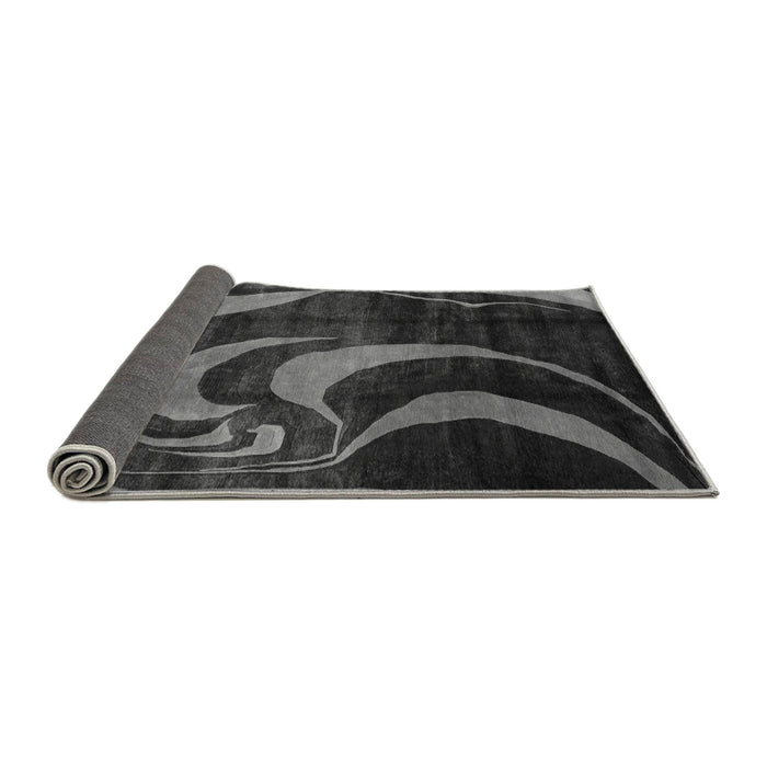 Sideview of Abstract Gray Modern Rug, abs2031gry