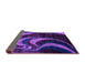 Sideview of Abstract Purple Modern Rug, abs2031pur