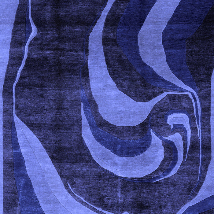 Abstract Blue Modern Rug, abs2031blu