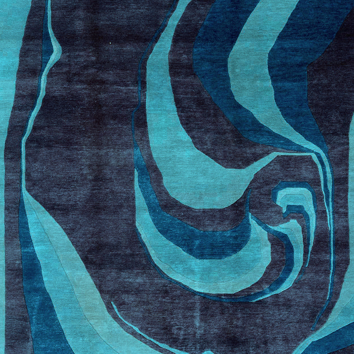 Machine Washable Abstract Light Blue Modern Rug, wshabs2031lblu