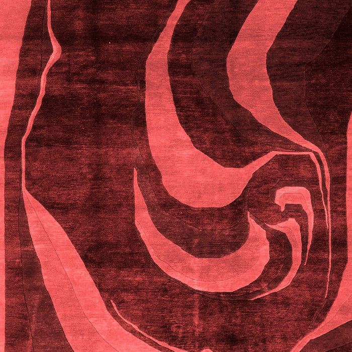 Machine Washable Abstract Red Modern Rug, wshabs2031red